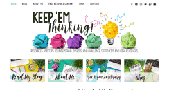 Desktop Screenshot of keepemthinking.com